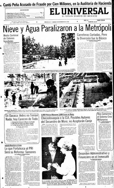 La nevada que cubrió de blanco a la capital