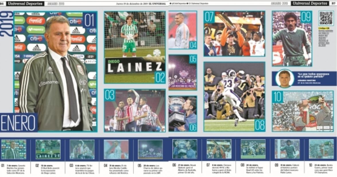Anuario EL UNIVERSAL Deportes 2019: Lo mejor del mes de enero