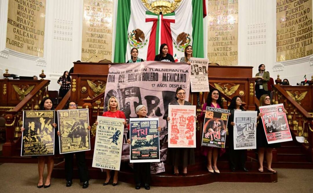 La diputada local de Morena Elizabeth Mateos presentó una iniciativa para declarar el 11 de septiembre como el Día del Rocanrol Mexicano.
Foto: Especial.