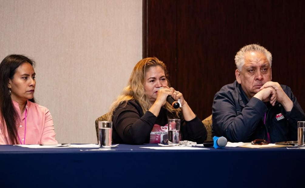 Ceci Flores, activista y madre buscadora asiste a la reunión del Consejo Nacional de Somos México (08/08/2026). Foto: Hugo Salvador / EL UNIVERSAL