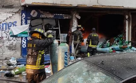 Video. Estalla en Iztapalapa local de tanques de oxígeno