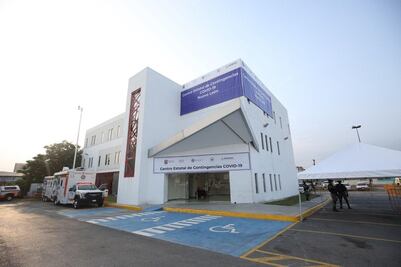 Inauguran hospital temporal Covid en Nuevo León