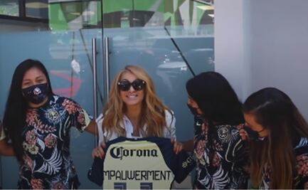 Paulina Rubio sorprende y visita las instalaciones del América