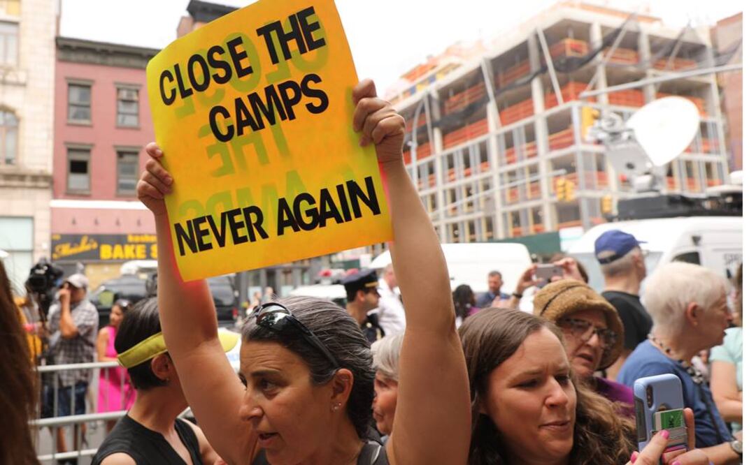 Protestas contra centros de detención en Estados Unidos (Fotos: AFP)
