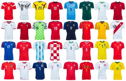 Las 10 camisetas más vendidas en Rusia 2018