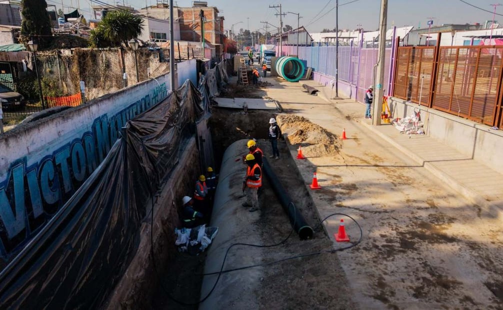 La obra se busca evitar las inundaciones en la demarcación.
Foto: Especial.