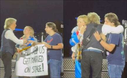 Paul McCartney ayuda a pareja a comprometerse en el Estadio BBVA de Rayados