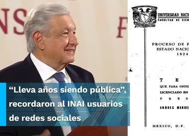 Lo que sabemos de la tesis de AMLO y cómo se puede consultar