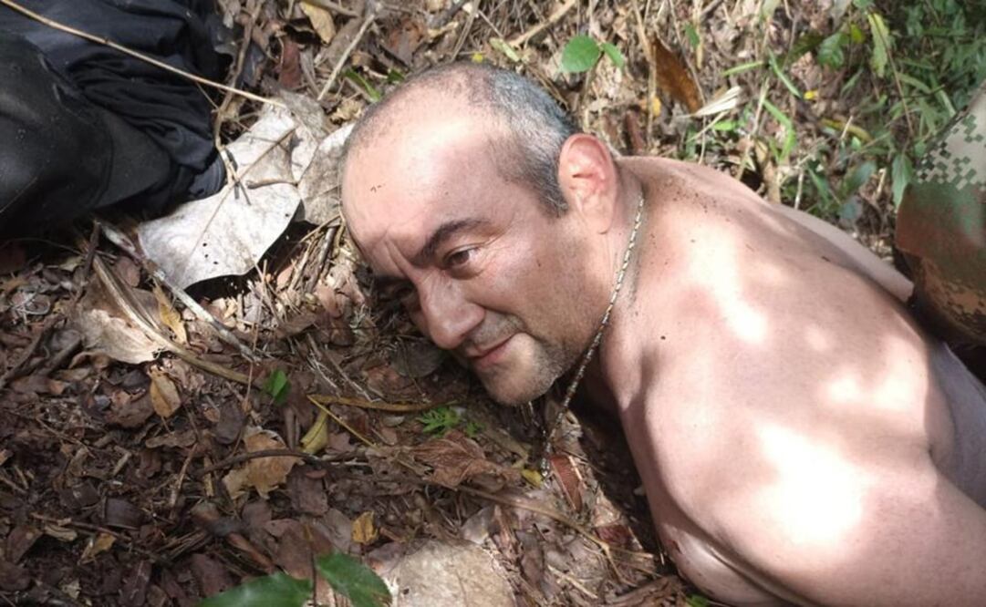 Alias 'Otoniel' fue capturado este 23 de octubre. Esta es su primera imagen de las autoridades.  Foto: EL TIEMPO