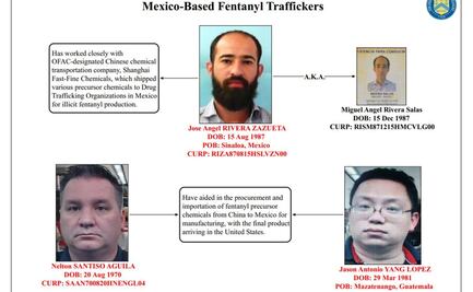 Por tráfico de fentanilo, EU sanciona a "El Flaco", mano derecha de "El Mayo" Zambada