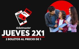 2x1 en Ticketmaster; conoce la lista completa de los mejores descuentos