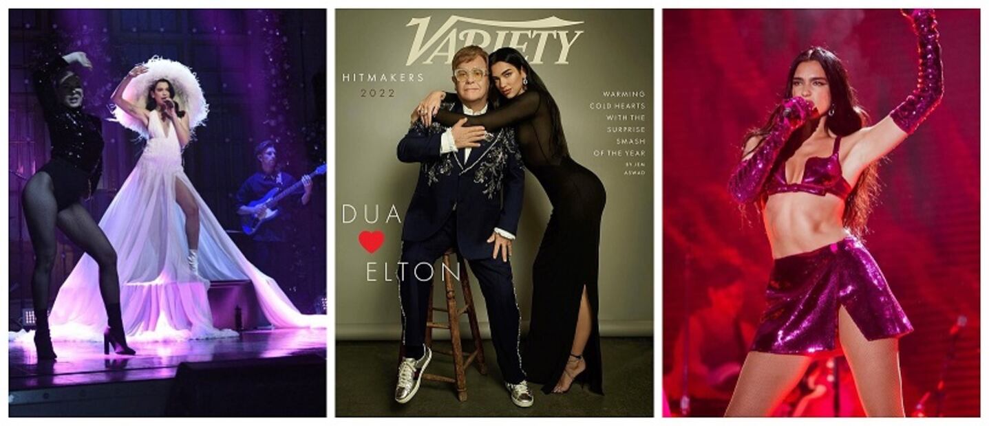 Foto: Instagram @lorenzoposocco. De 2020 a 2022, los looks de Dua acapararon las revistas