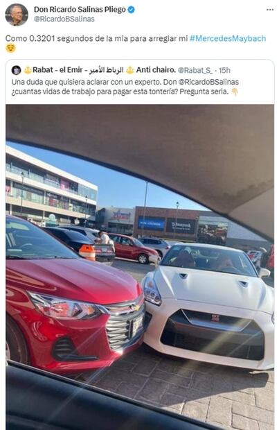 Ricardo Salinas revela cuántos segundos tendría que trabajar para reparar choque de auto lujoso