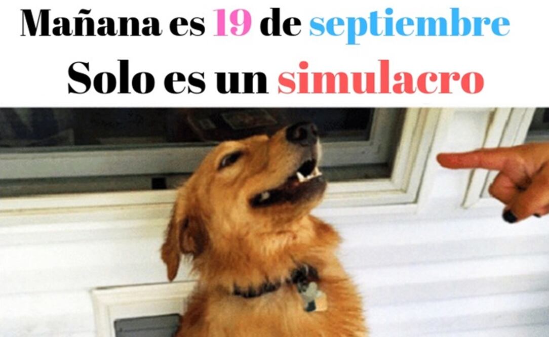 Todavía no es el simulacro, pero ya llegaron los memes