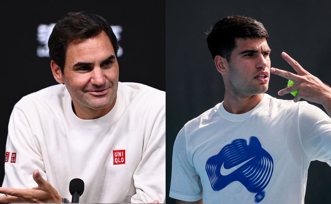 Federer alaba a Carlos Alcaraz / Foto: EFE y AFP