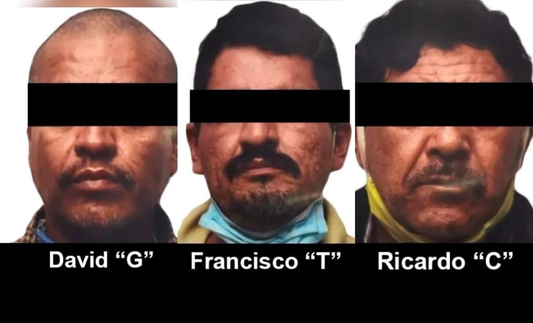 Dan 72 años de prisión David "G", Francisco "T" y Ricardo "C", por su responsabilidad en delitos de robo de autotransporte, secuestro exprés y uso de inhibidores de señal en Jalisco. Foto: Especial