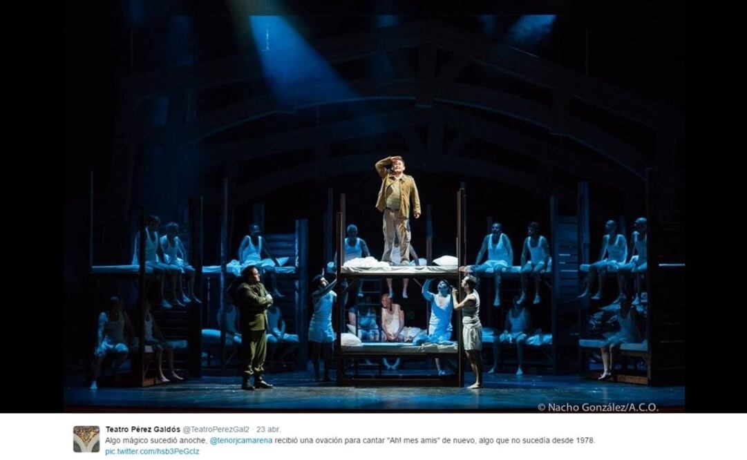 Foto: Twitter / Teatro Pérez Galdós ( © Nacho González / A.C.O.)