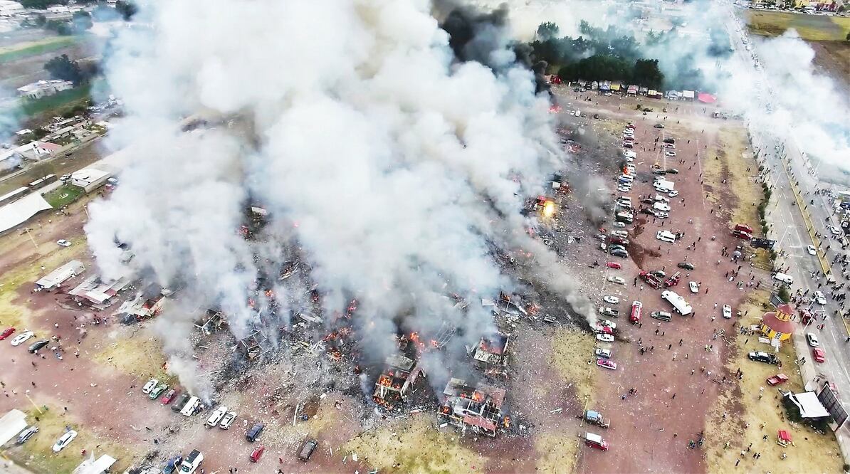 La explosión ocurrida el pasado 20 de diciembre en el municipio del Estado de México, Tultepec, dejó más de 30 personas muertas (Foto: Archivo)