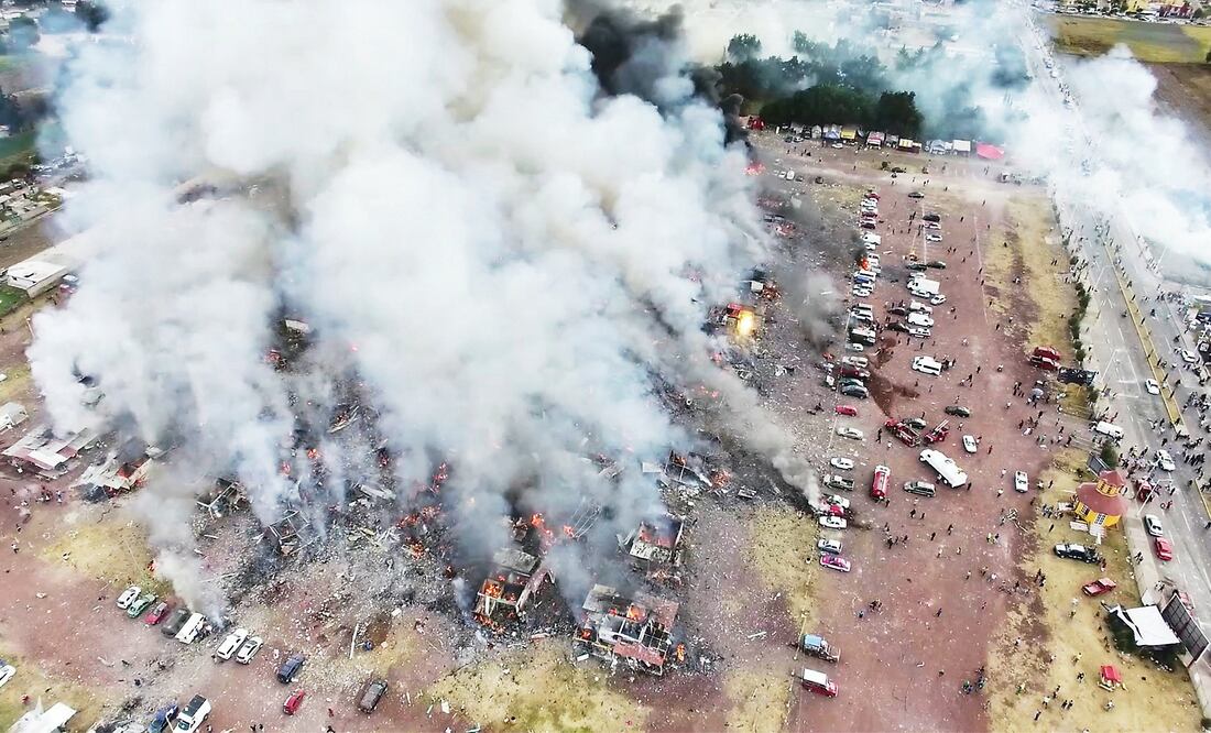 La explosión ocurrida el pasado 20 de diciembre en el municipio del Estado de México, Tultepec, dejó más de 30 personas muertas (Foto: Archivo)