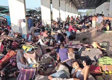 La ruta de la caravana migrante