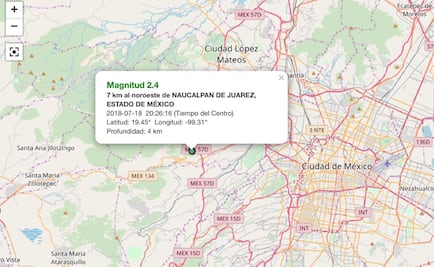 Se registran dos sismos de baja intensidad en el Valle de México 