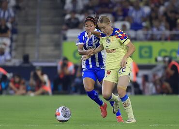 América y Rayadas empatan al primer tiempo de la final de vuelta de la Liga MX Femenil