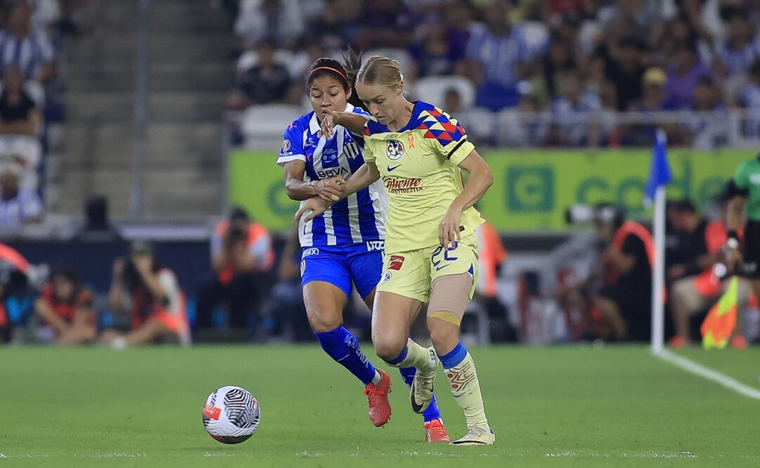 América y Rayadas empatan al primer tiempo de la final de la Liga MX Femenil FOTO: IMAGO