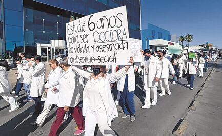 Médicos marchan contra la violencia