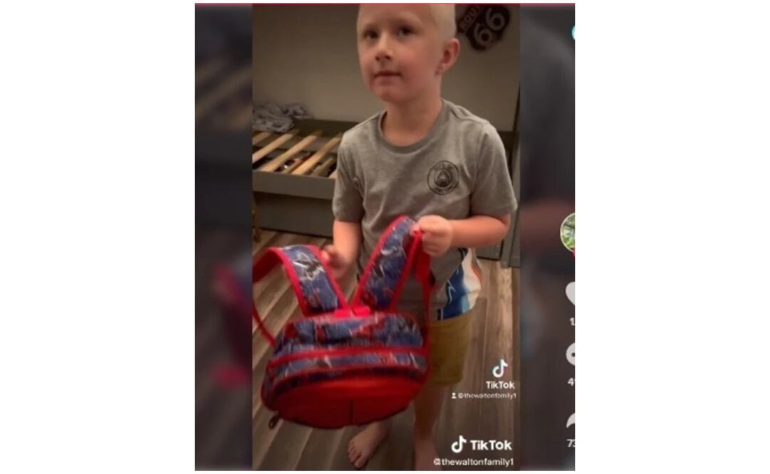 Weston, de cinco años, fue entrenado por su madre en caso de tiroteo. Foto: Tomada del video 