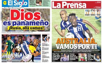 Diarios de Honduras y Panamá reflejan júbilo por resultados rumbo a Rusia 2018
