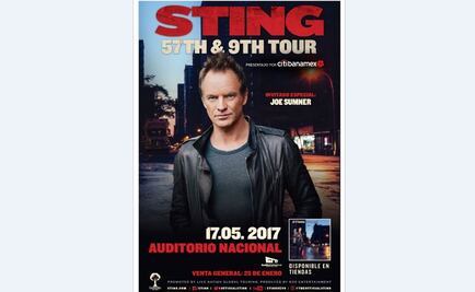 Sting tocará en México el próximo mayo