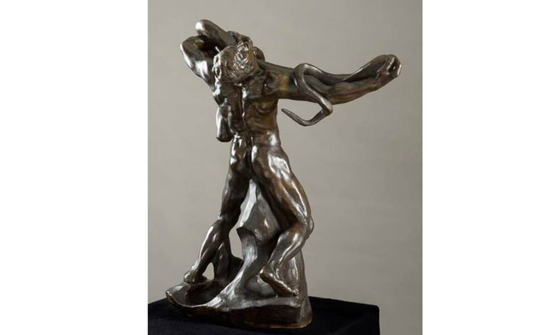 Se trata de una escultura en bronce creada por Rodin en el año 1887 titulada "El hombre de las serpientes", que había sido vendida en una subasta en 1914. FOTO: Facebook/Musée cantonal des Beaux-Arts/Lausanne.