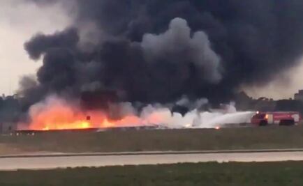 Avioneta se estrella tras despegar del aeropuerto de Malta