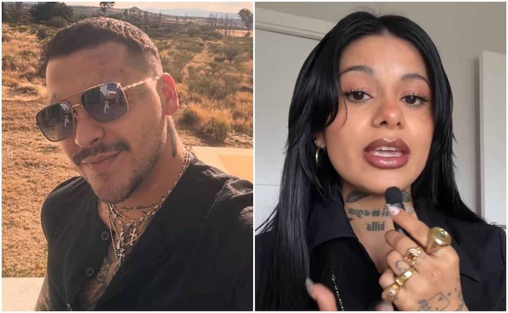 Christian Nodal y Dagna Mata, la modelo del video "Un vals" que ha generado polémica por su parecido con Cazzu.