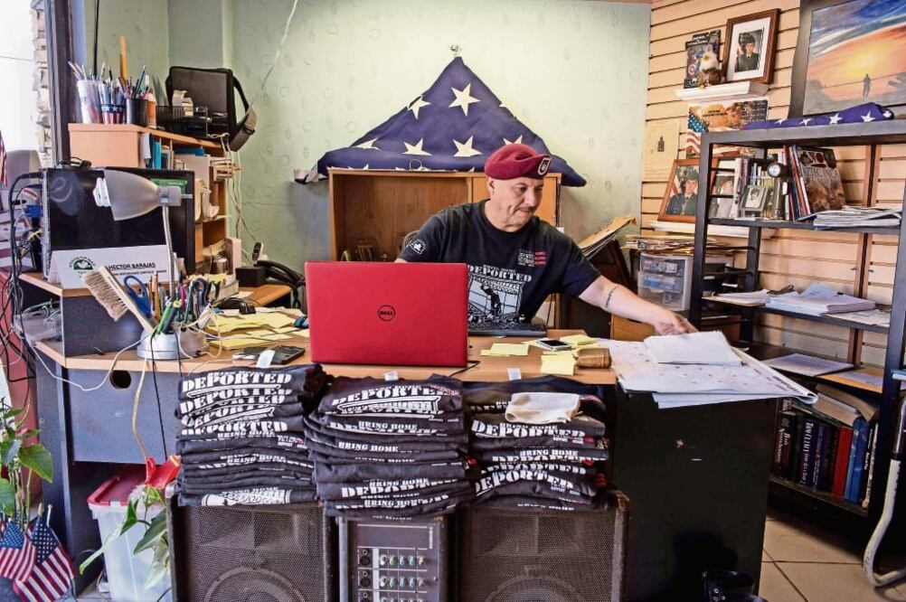 Héctor Barajas. Mexicano, veterano de guerra de EU deportado. (GUILLERMO ARIAS. AFP)