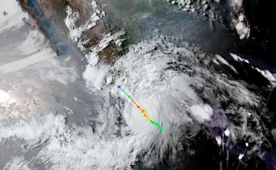 Huracán “Erick”: así luce desde el espacio. Foto: Captura de pantalla