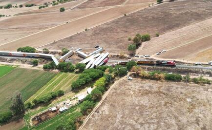Reportan choque de trenes en Aguascalientes; hay 2 heridos