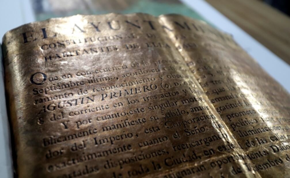 Documento en hojas de oro revela secreto de Puebla en tiempos de la Independencia