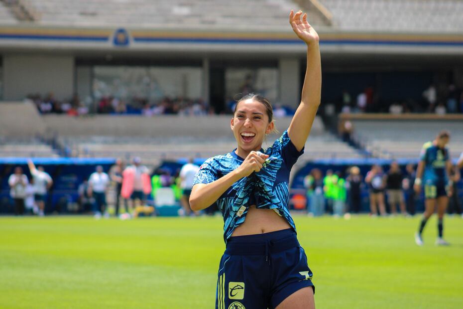 América Femenil en festejo de gol - Fotos: Maritza Villagómez