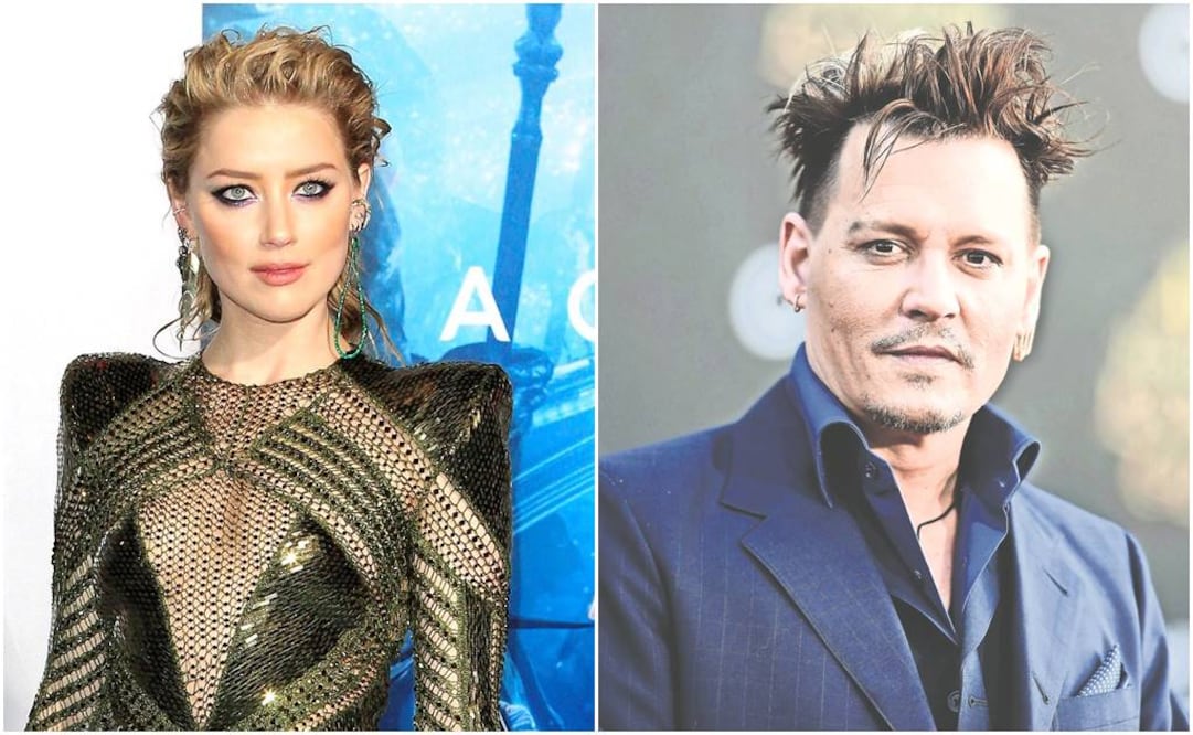 Amber Heard y Johnny Depp. Foto: Archivo EFE/AFP