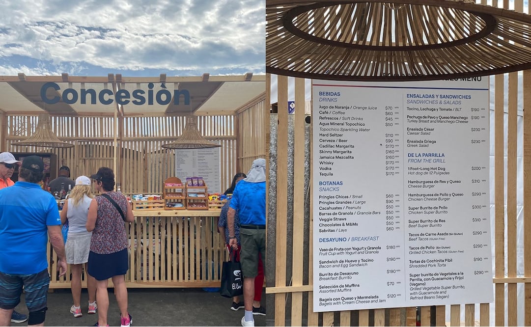 ¿Cuánto cuestan las comidas y bebidas en el World Wide Technology Championship?