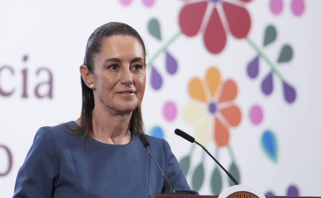 Claudia Sheinbaum en su conferencia matutina en Palacio Nacional el 3 de junio de 2025. Foto: Presidencia