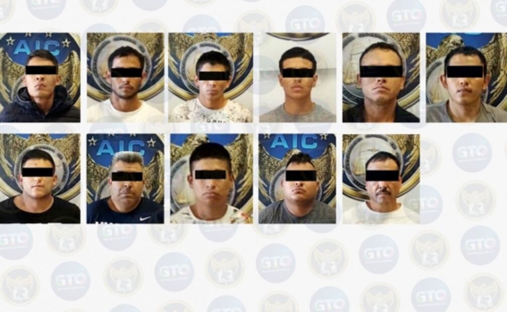 Detienen a 24 presuntos integrantes de dos cárteles criminales en Guanajuato