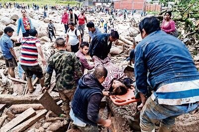 Alud en Colombia deja centenares de muertos