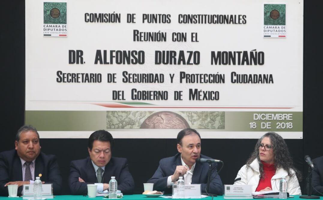 El Secretario de Seguridad Pública y Protección Ciudadana, Alfonso Durazo. Foto: Ariel Ojeda