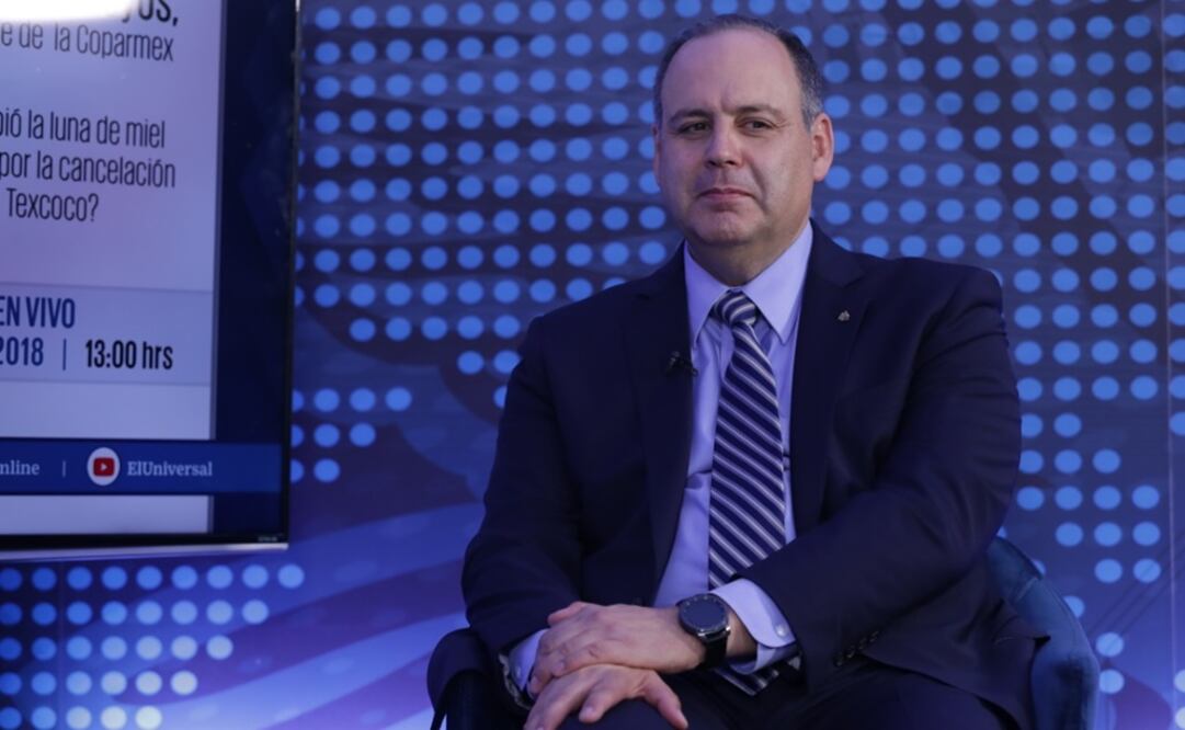 Gustavo de Hoyos, presidente de la Coparmex. Foto: Juan Boites/EL UNIVERSAL