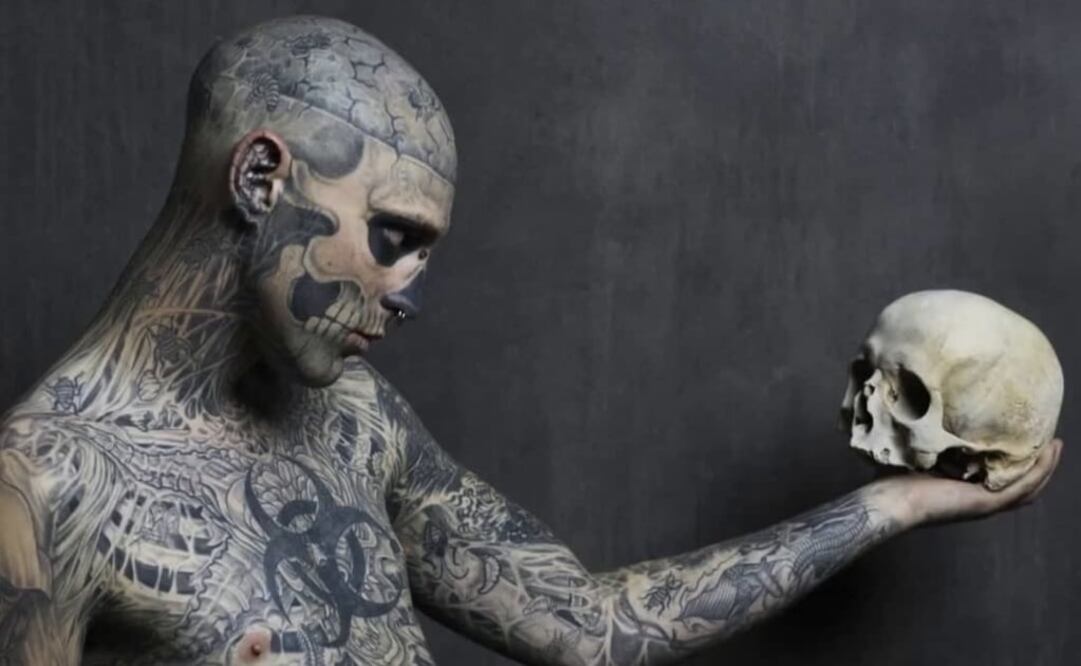 Rick Genest, mejor conocido como 'Zombie Boy' fue hallado sin vida. Foto: Instagram zombieboyofficial