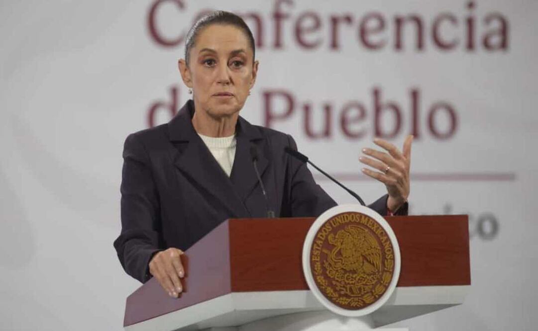 Claudia Sheinbaum, presidenta de México, durante la mañanera del 5 de noviembre del 2025. Foto: Carlos Mejía/ EL UNIVERSAL.