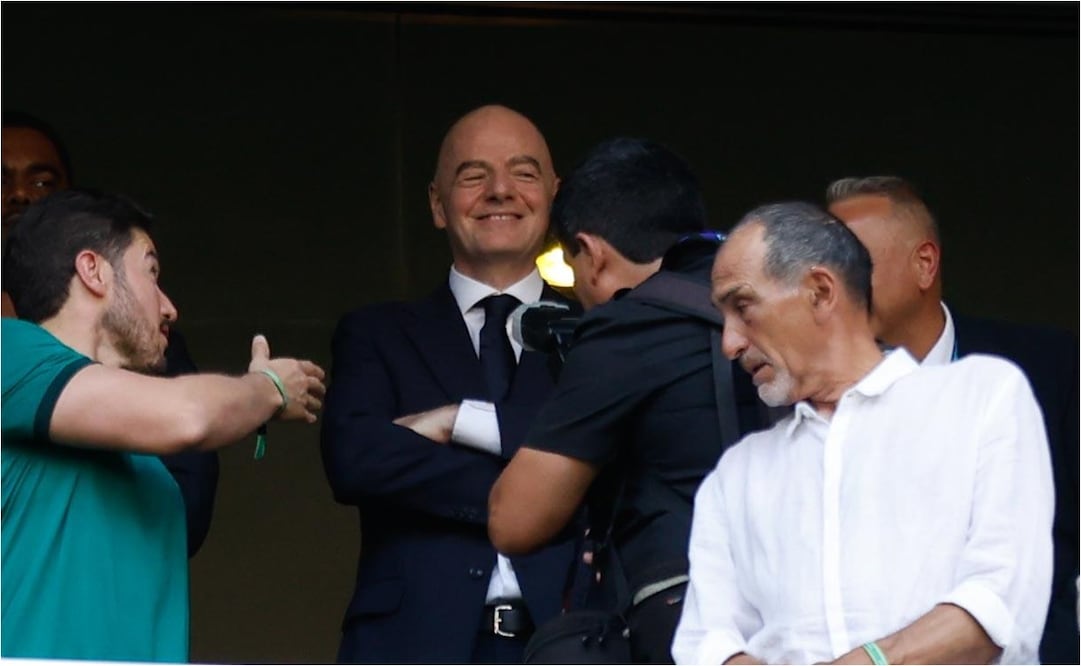 Gianni Infantino asiste al Repechaje Mundialista junto a Samuel García - Foto: Diego Simón Sánchez/EL UNIVERSAL