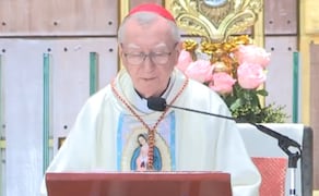 Pietro Parolin, secretario de Estado de El Vaticano (05/08/2026). Foto: Captura de pantalla Insigne y Nacional Basílica de Santa María de Guadalupe